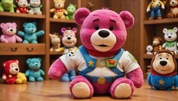 Adoptez la peluche lotso de toy story pour des câlins doux
