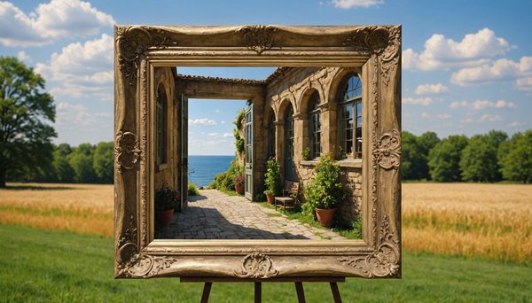 Trompe l'œil extérieur sur toile : créez une illusion saisissante